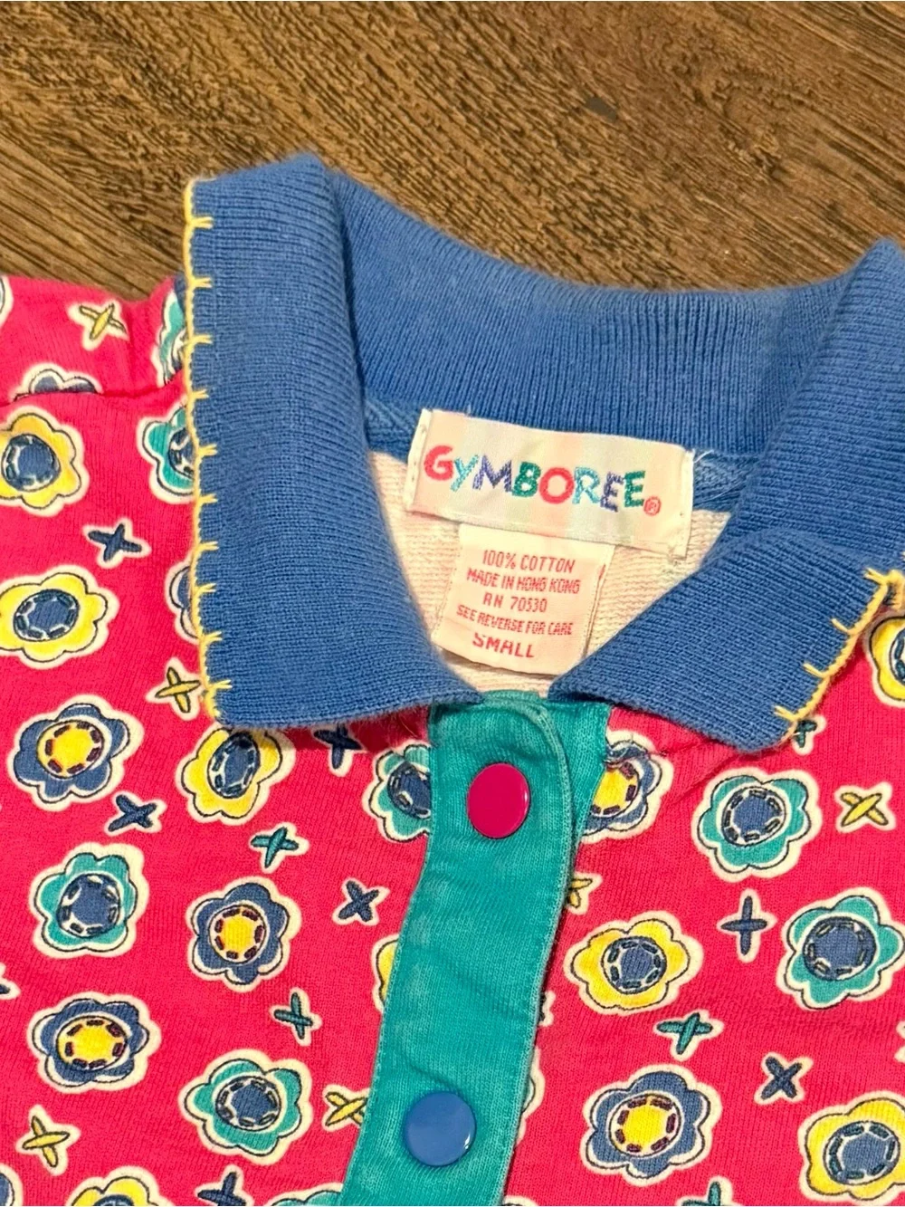 Vintage 1990’s Rainbow Tag Gymboree Colorful Colorblock Retro Romper Small 2T 3T
